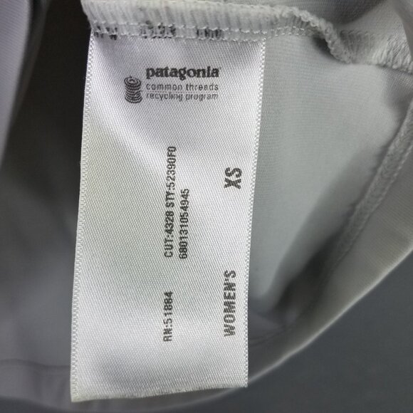 Patagonia Respite Top Women's XS Well Worn Gray Stretch Ruched Front 3/4 Sleeve - Picture 8 of 13